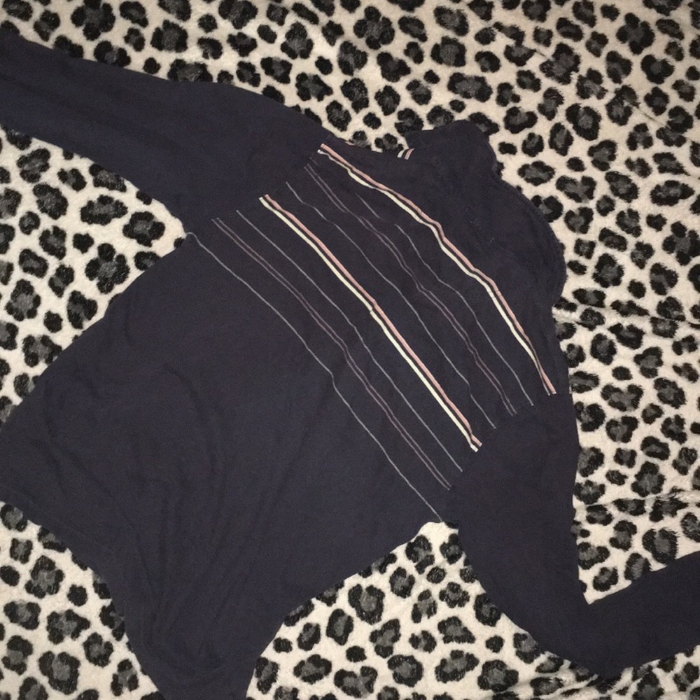 🌻5/$15-AE vintage slim fit shirt. Size small blue stripe - Picture 4 of 4